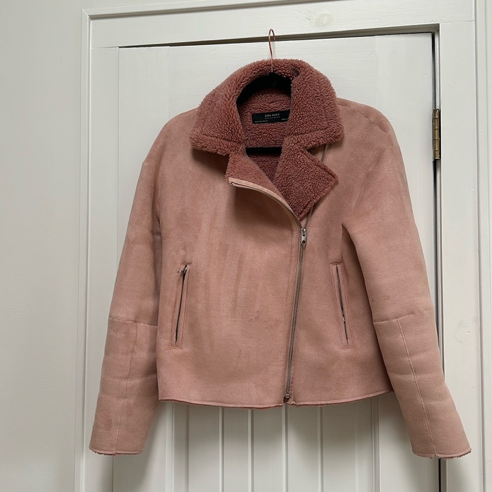 Zara shearling jacket